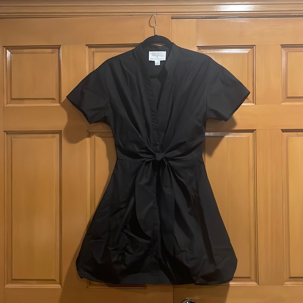 Mare mare - black button down bubble hem dress